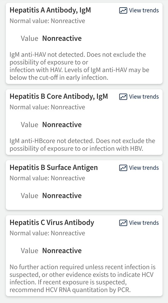 View of Insight into recent test results - What do my lab results mean? - Hep B ...