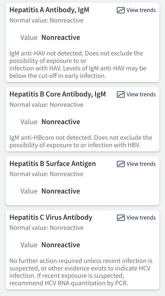 Insight into recent test results What do my lab results mean? Hep B
