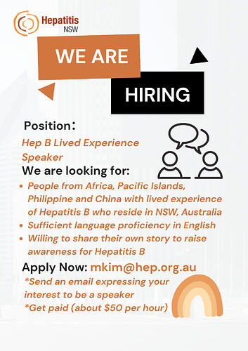 Hep B Lived Experience Speaker